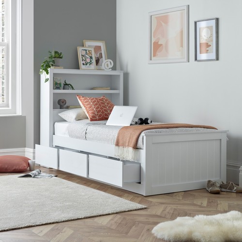 Enzo white wooden - 3, drawer