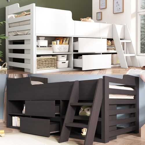 Kids bed mid sleeper wooden - mid,