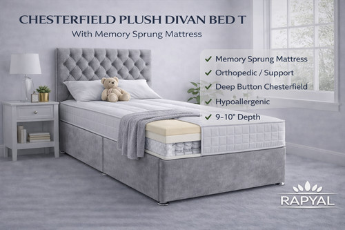 Single divan bed - divan,