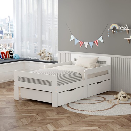Wooden single bed - single,