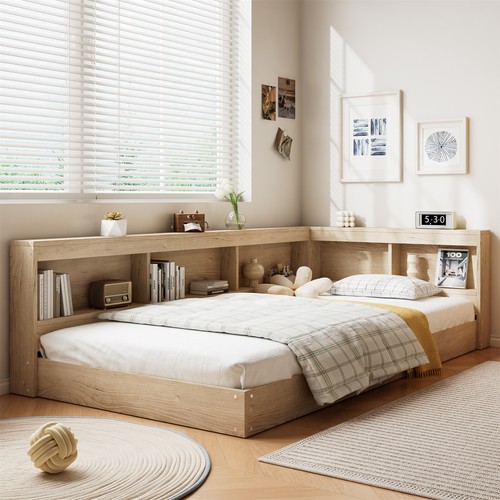 Wooden storage bed - wooden, frame