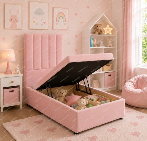 Plush velvet ottoman divan bed - velvet,