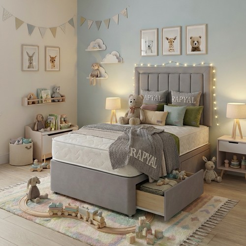 Single divan bed - set, 3ft