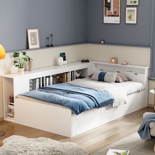 Single bed with drawers - single,